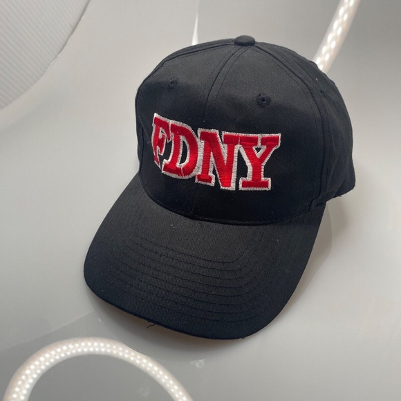 FDNY New York Fire Department USA Black Adjustable Cap Hat - Picture 4 of 10